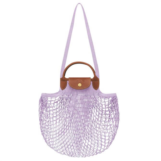 Longchamp Le Pliage Filet Violet Top Handle Bag
